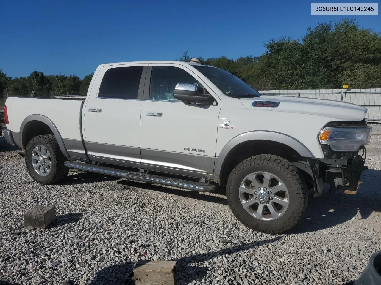 2020 Ram 2500 Laramie VIN: 3C6UR5FL1LG143245 Lot: 73586804