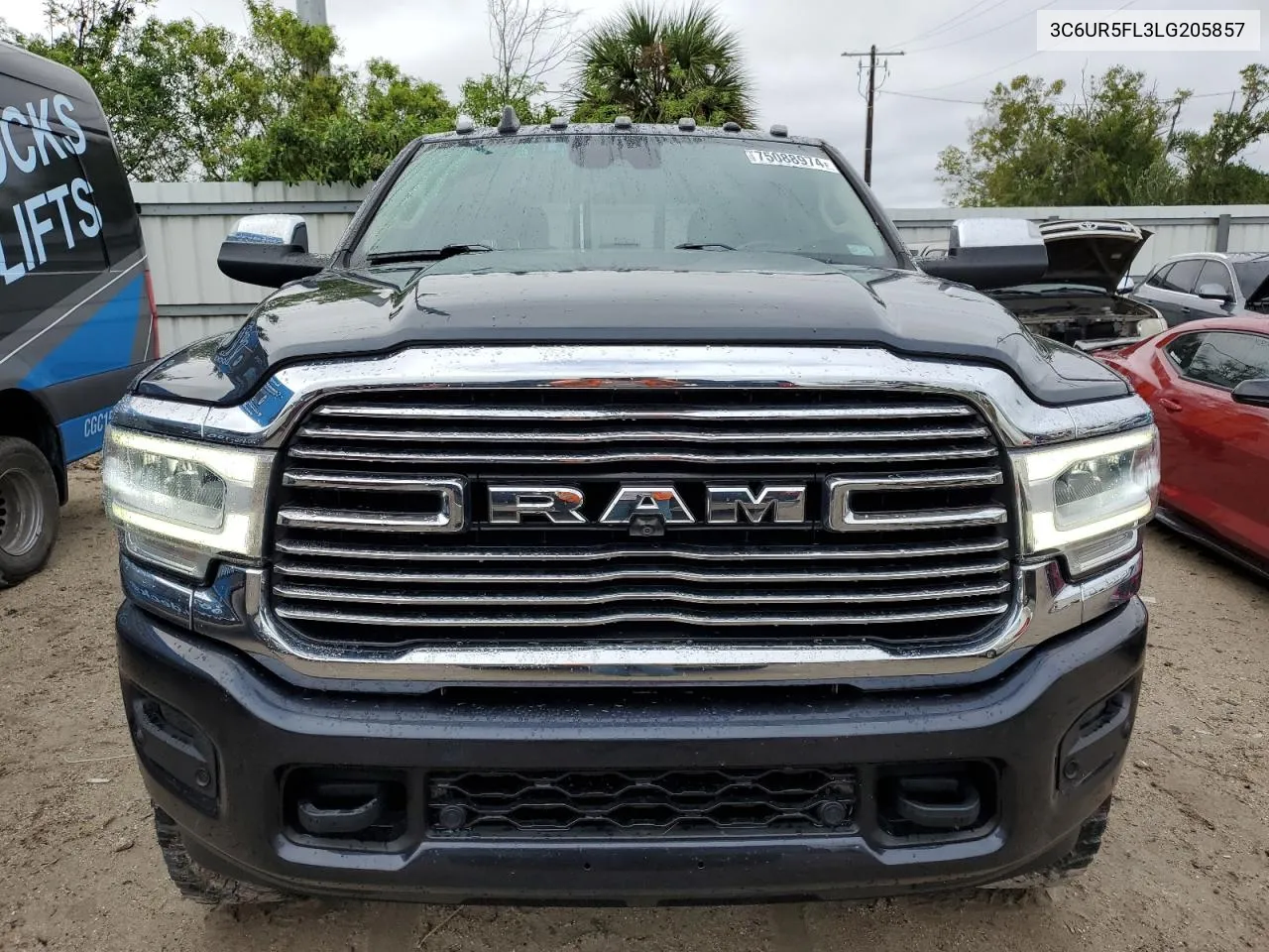 2020 Ram 2500 Laramie VIN: 3C6UR5FL3LG205857 Lot: 75088974