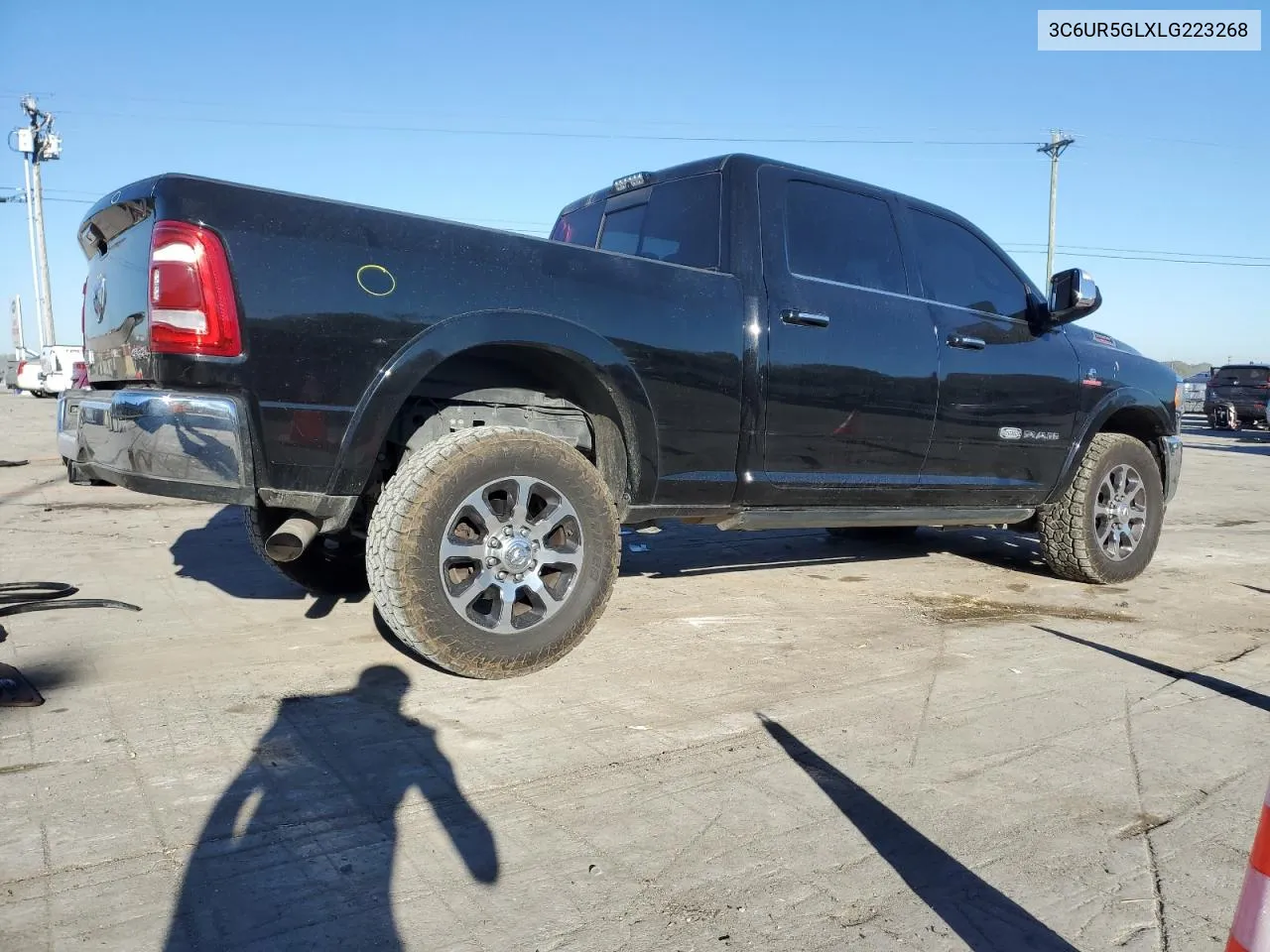 2020 Ram 2500 Longhorn VIN: 3C6UR5GLXLG223268 Lot: 76683674