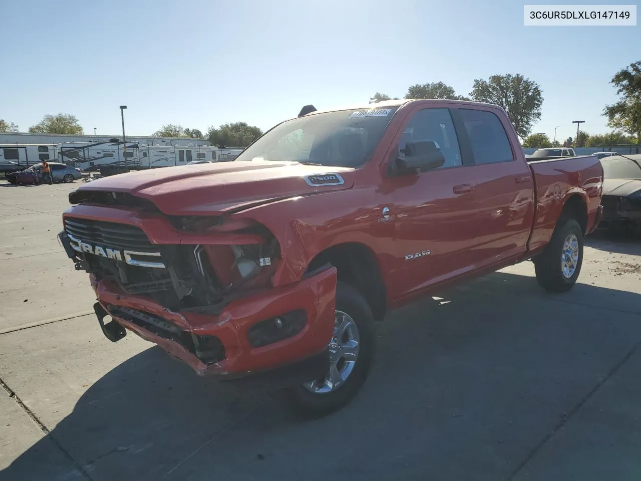 2020 Ram 2500 Big Horn VIN: 3C6UR5DLXLG147149 Lot: 76819184