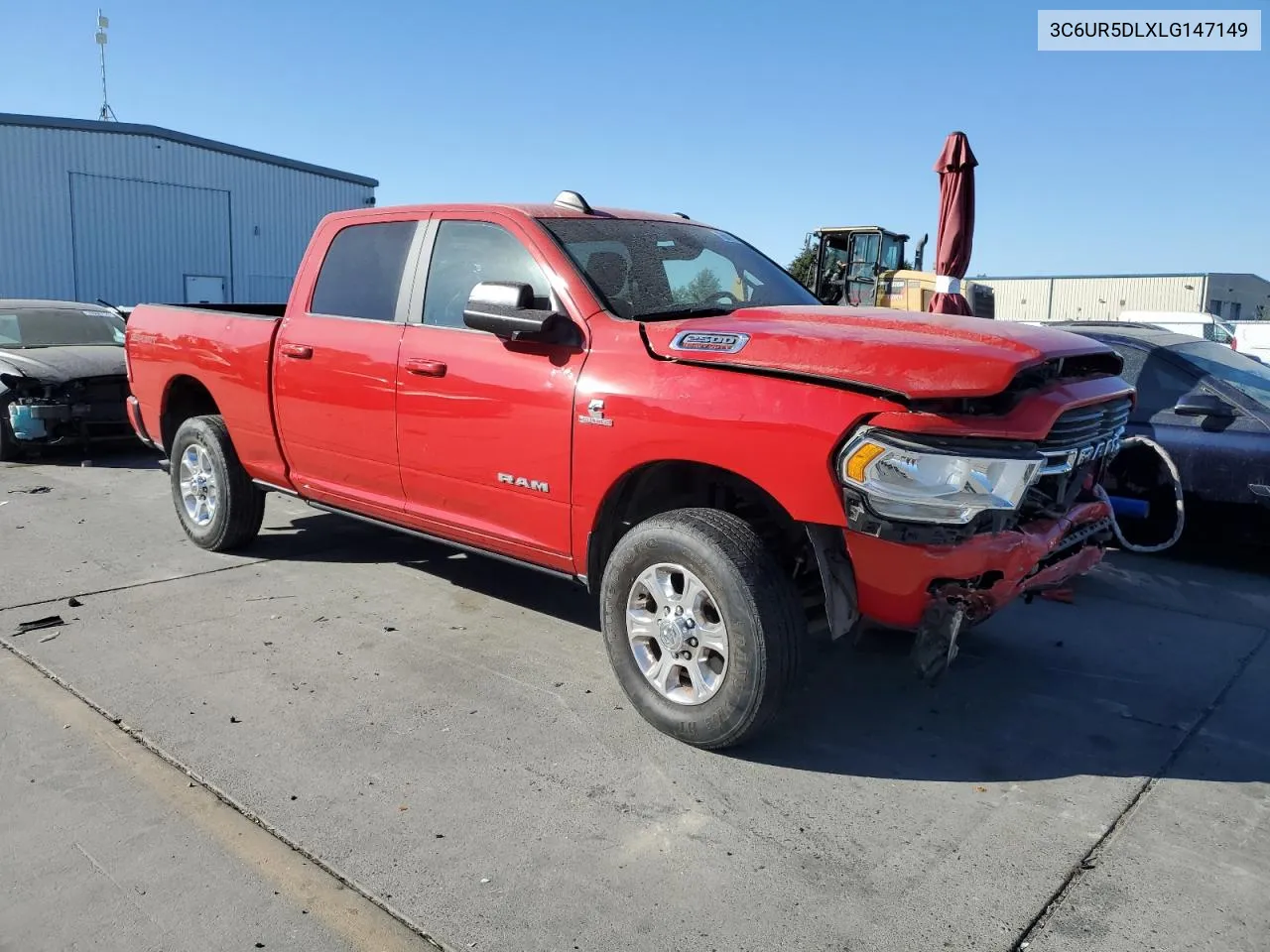 2020 Ram 2500 Big Horn VIN: 3C6UR5DLXLG147149 Lot: 76819184