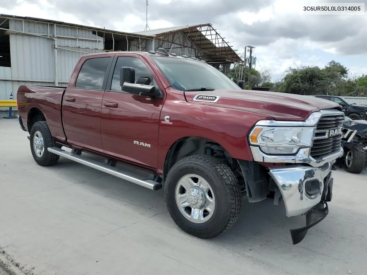 2020 Ram 2500 Big Horn VIN: 3C6UR5DL0LG314005 Lot: 76883204