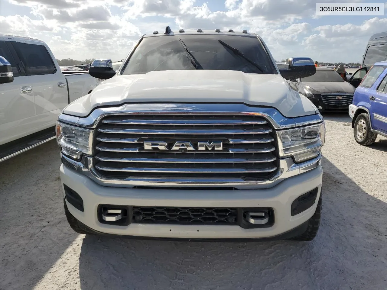 2020 Ram 2500 Longhorn VIN: 3C6UR5GL3LG142841 Lot: 77254264