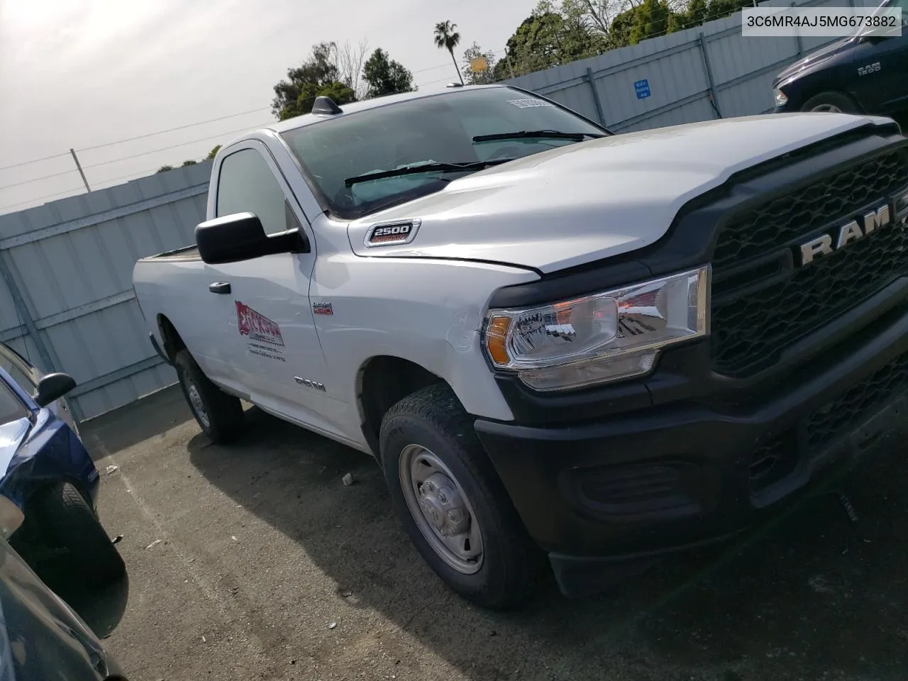 2021 Ram 2500 Tradesman VIN: 3C6MR4AJ5MG673882 Lot: 50103884