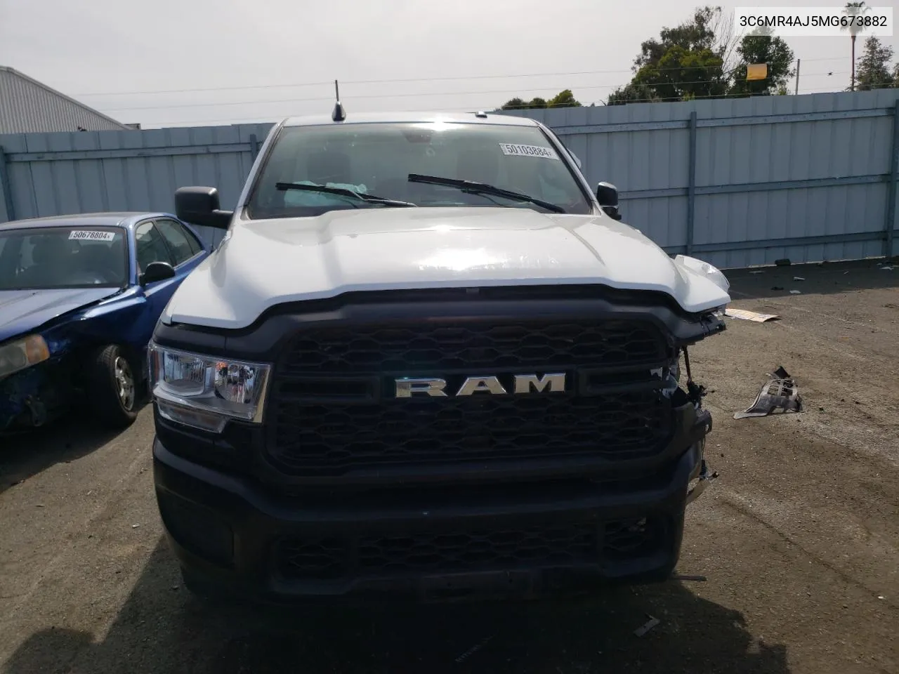 2021 Ram 2500 Tradesman VIN: 3C6MR4AJ5MG673882 Lot: 50103884