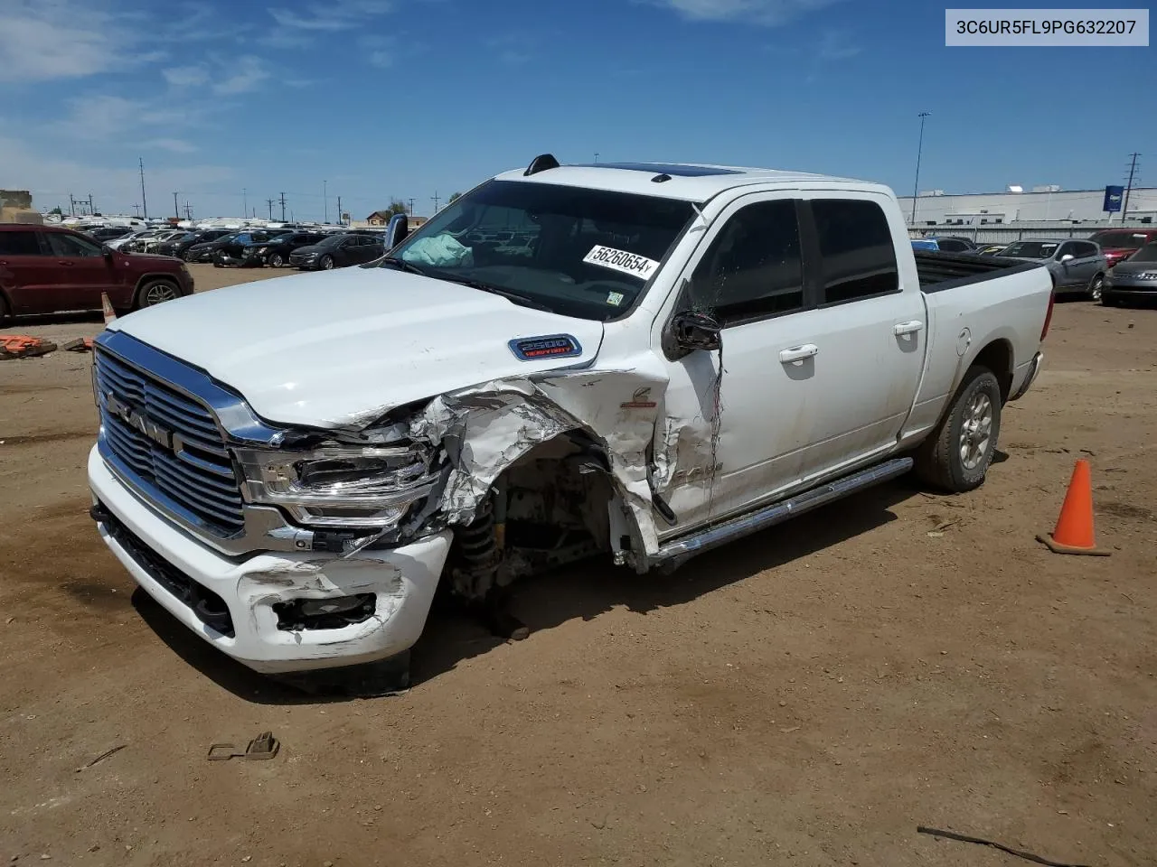 2021 Ram 2500 Laramie VIN: 3C6UR5FL9PG632207 Lot: 56260654