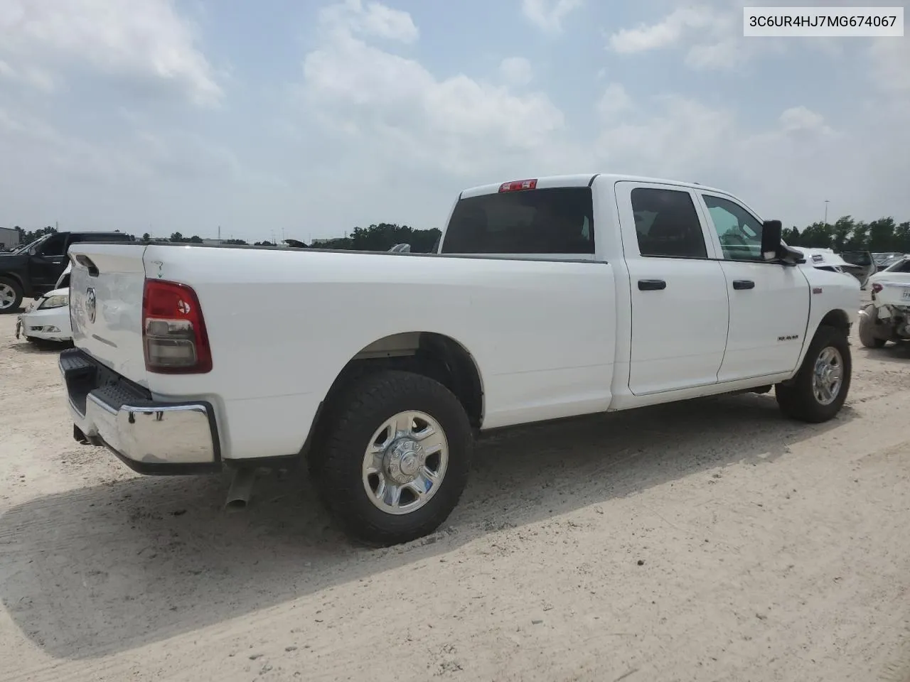 2021 Ram 2500 Tradesman VIN: 3C6UR4HJ7MG674067 Lot: 57475604