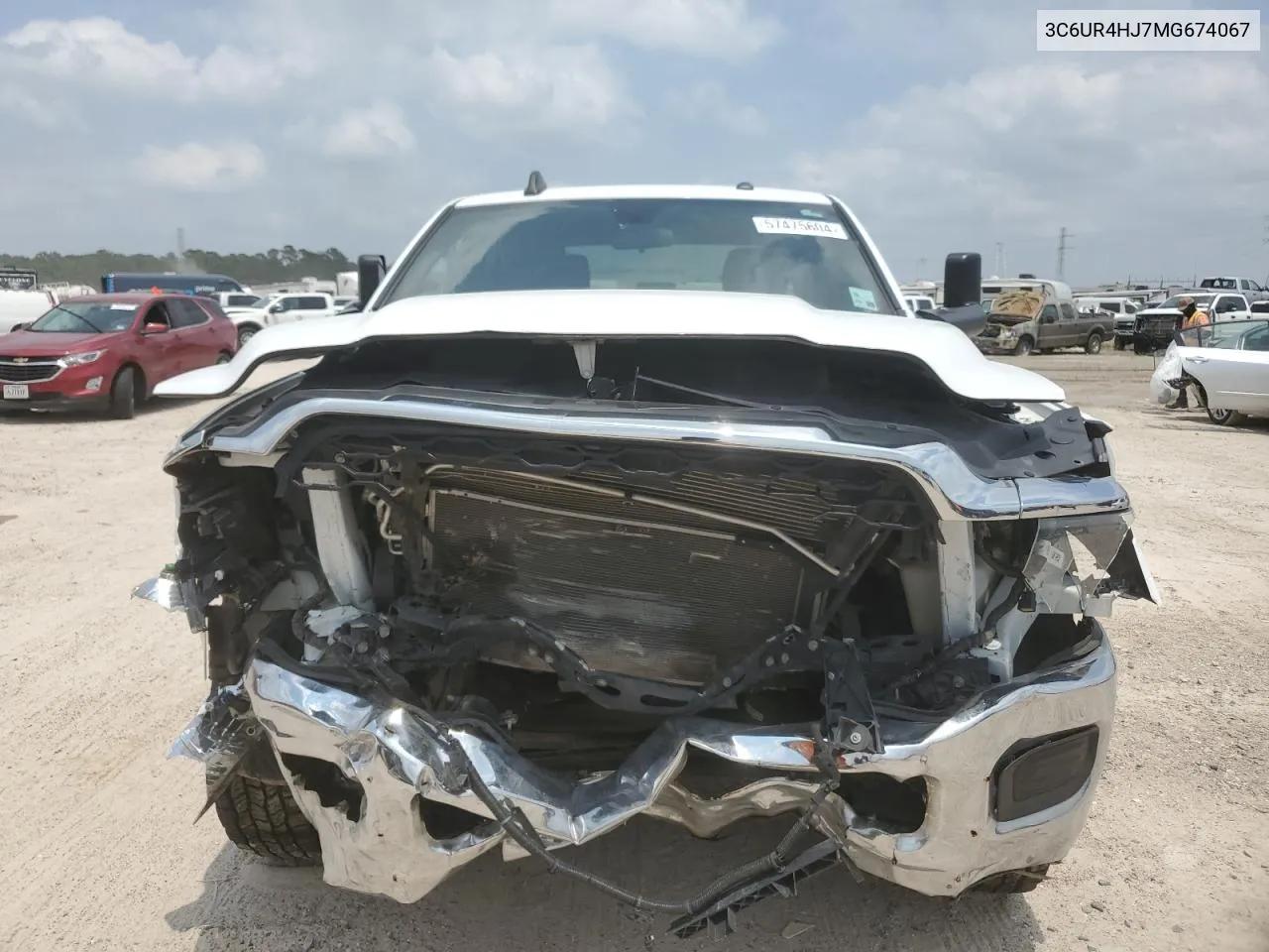 2021 Ram 2500 Tradesman VIN: 3C6UR4HJ7MG674067 Lot: 57475604