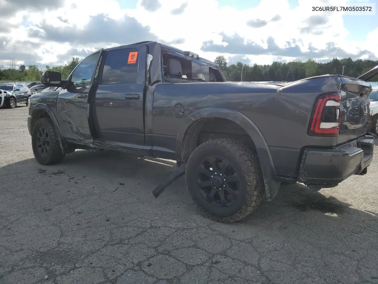 2021 Ram 2500 Laramie VIN: 3C6UR5FL7MG503572 Lot: 60286464