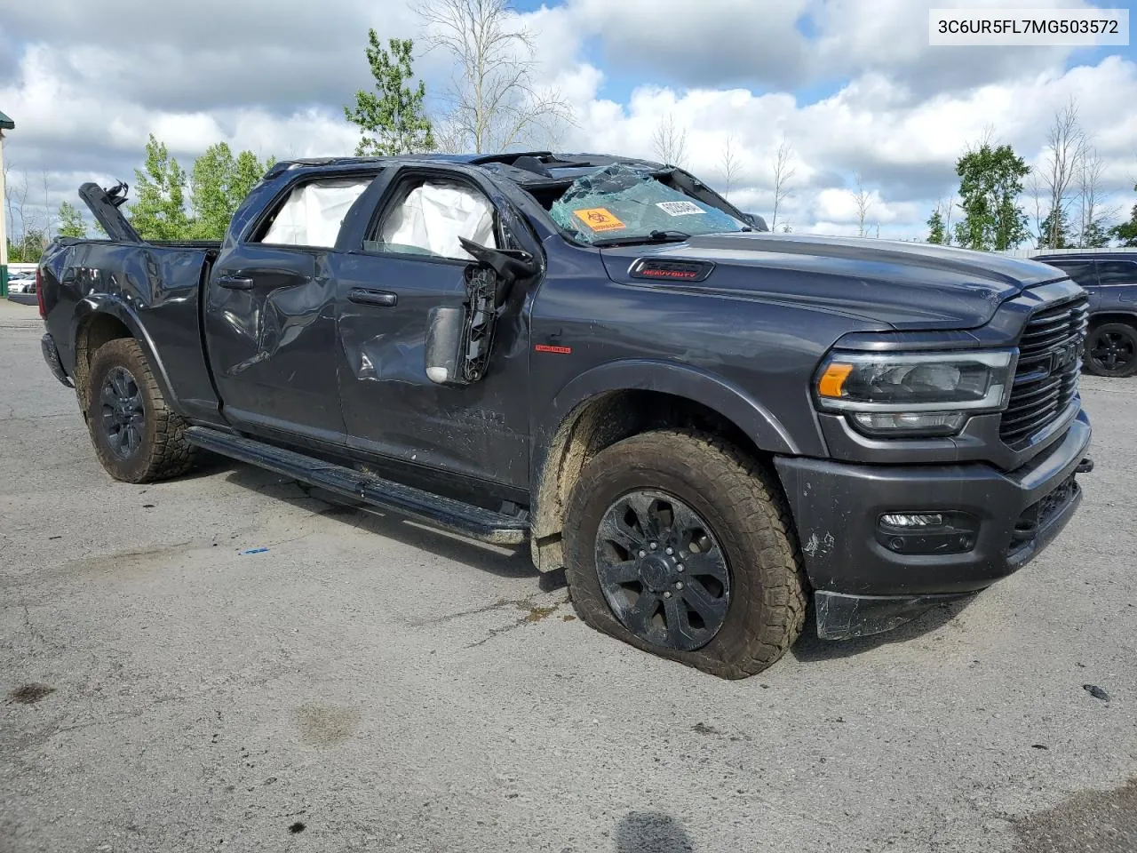 2021 Ram 2500 Laramie VIN: 3C6UR5FL7MG503572 Lot: 60286464