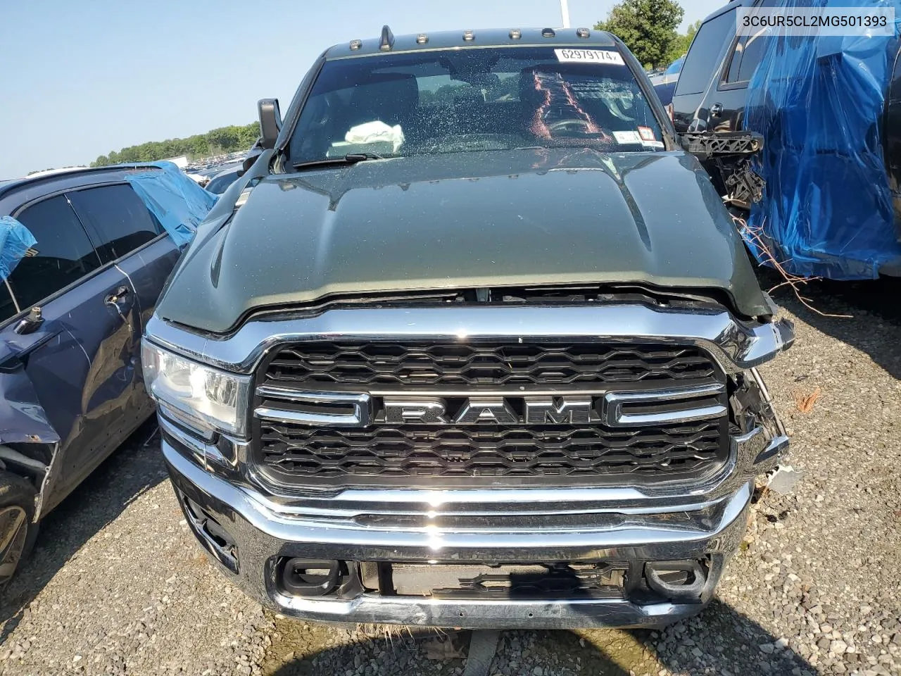 2021 Ram 2500 Tradesman VIN: 3C6UR5CL2MG501393 Lot: 62979174