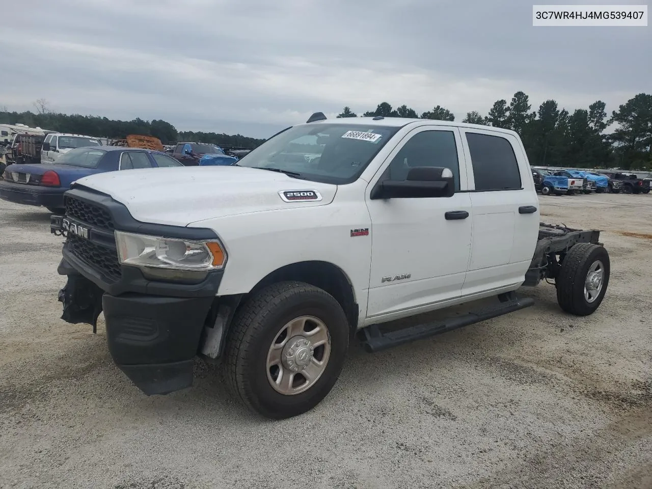 2021 Ram 2500 Tradesman VIN: 3C7WR4HJ4MG539407 Lot: 66891894