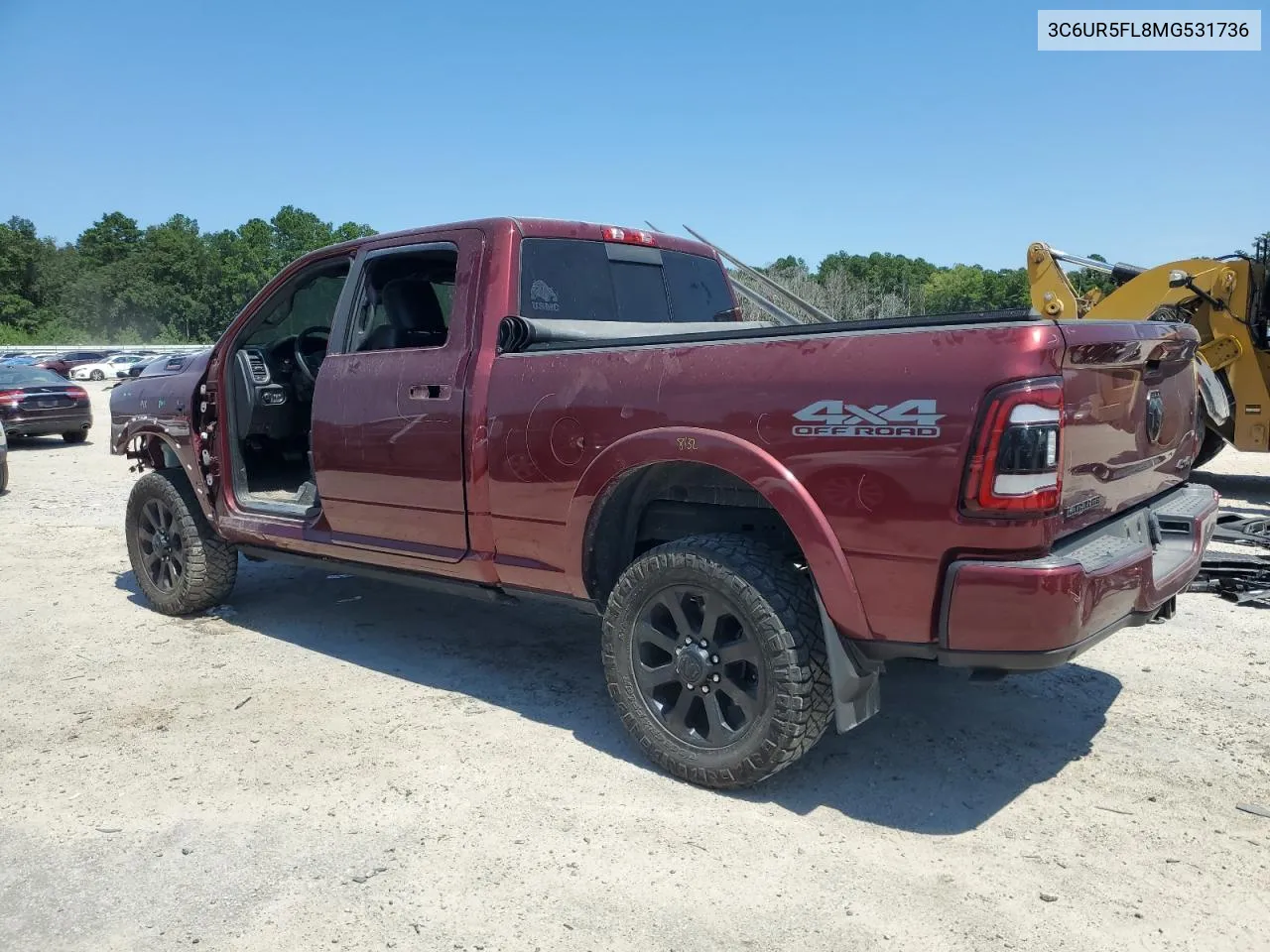 2021 Ram 2500 Laramie VIN: 3C6UR5FL8MG531736 Lot: 68261534