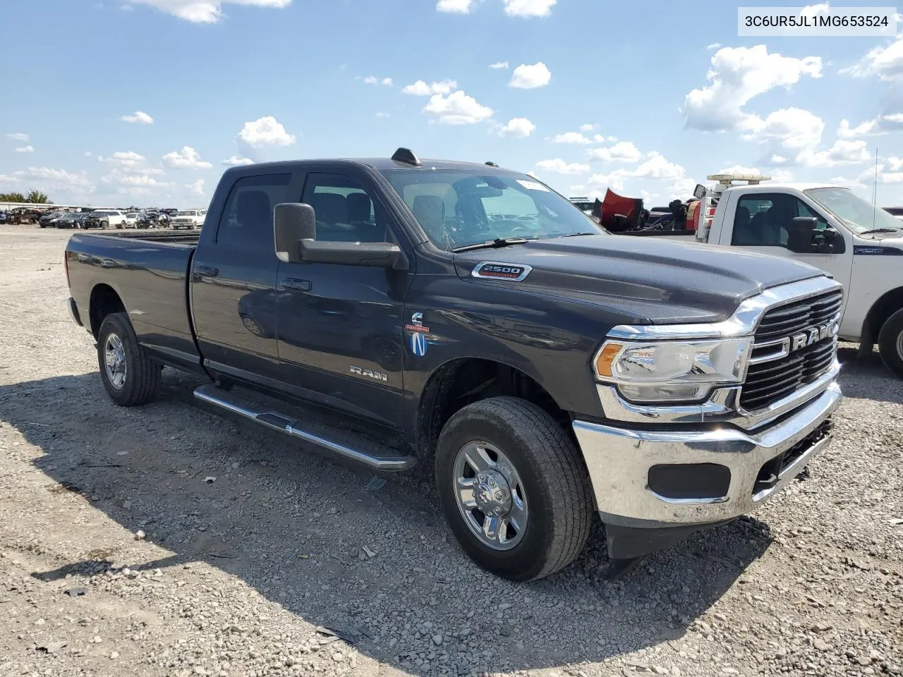 2021 Ram 2500 Big Horn VIN: 3C6UR5JL1MG653524 Lot: 69679534