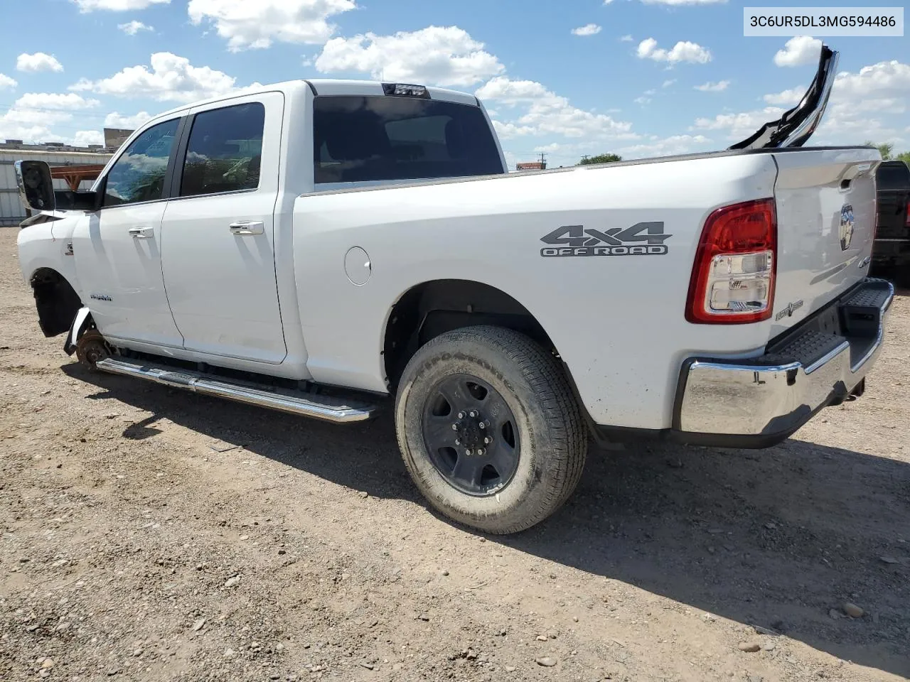 2021 Ram 2500 Big Horn VIN: 3C6UR5DL3MG594486 Lot: 69815164