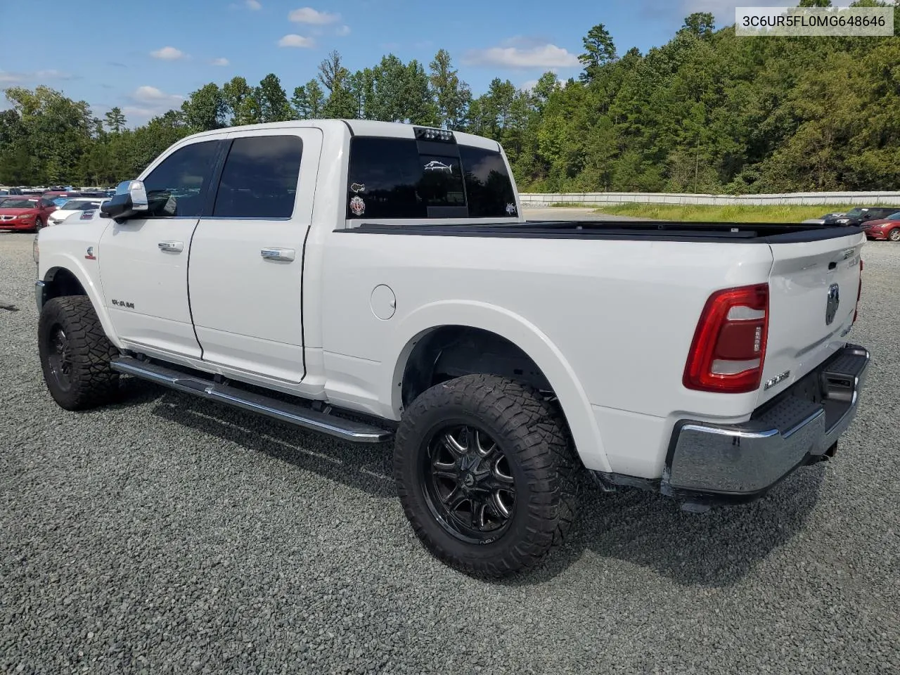 2021 Ram 2500 Laramie VIN: 3C6UR5FL0MG648646 Lot: 70500414