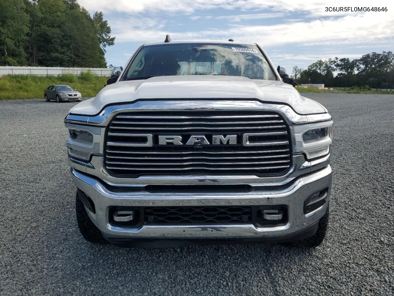 2021 Ram 2500 Laramie VIN: 3C6UR5FL0MG648646 Lot: 70500414