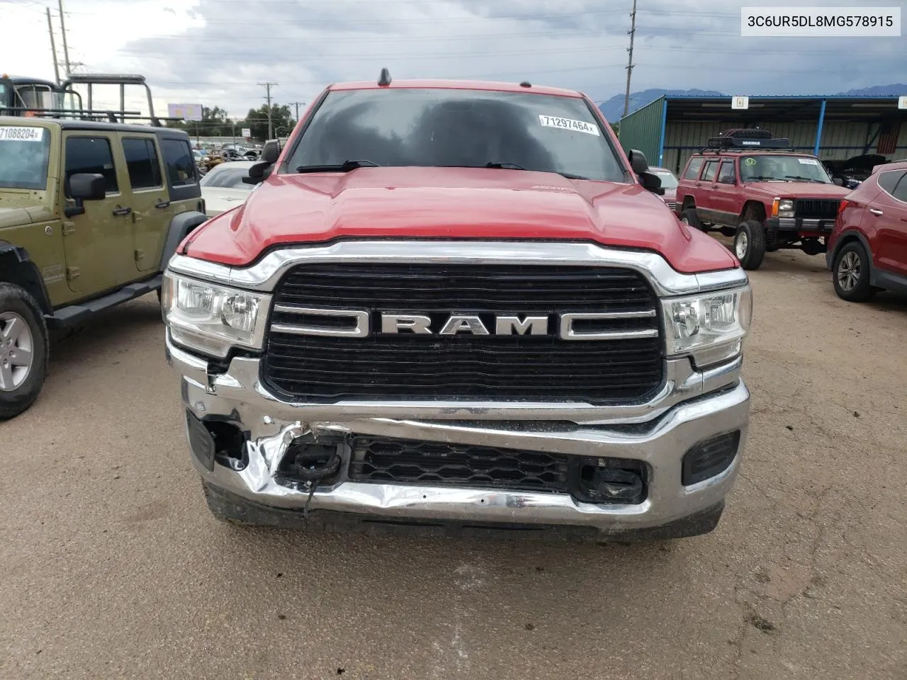 2021 Ram 2500 Big Horn VIN: 3C6UR5DL8MG578915 Lot: 71297464