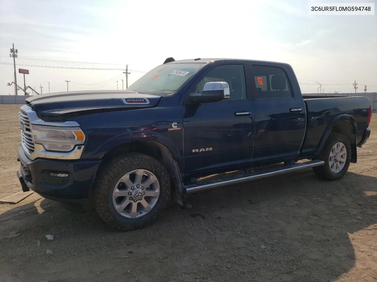 2021 Ram 2500 Laramie VIN: 3C6UR5FL0MG594748 Lot: 71455474