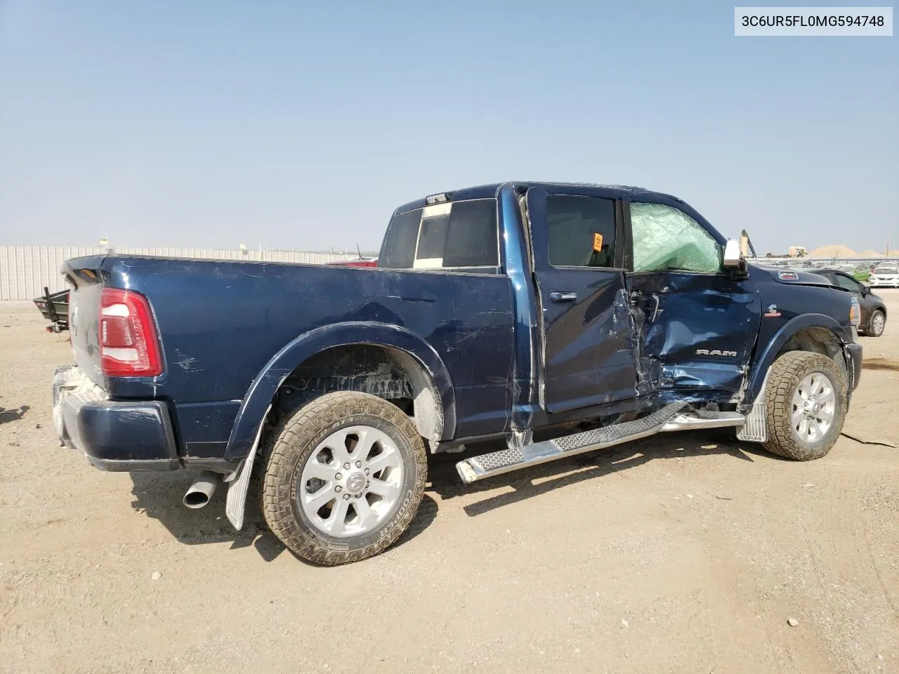 2021 Ram 2500 Laramie VIN: 3C6UR5FL0MG594748 Lot: 71455474