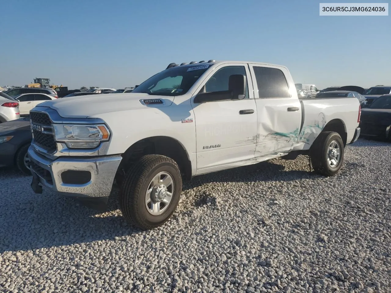 2021 Ram 2500 Tradesman VIN: 3C6UR5CJ3MG624036 Lot: 73653124