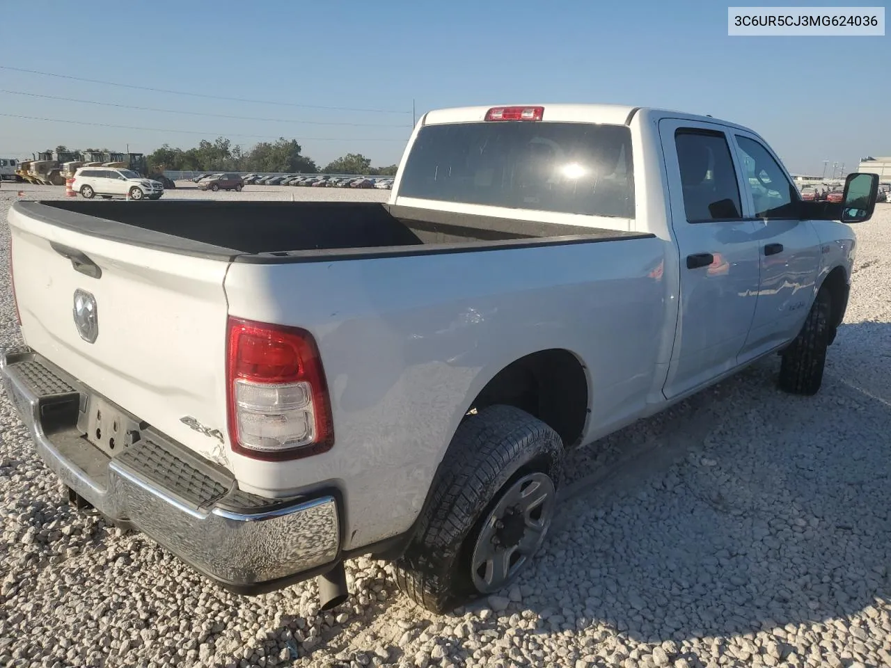 2021 Ram 2500 Tradesman VIN: 3C6UR5CJ3MG624036 Lot: 73653124