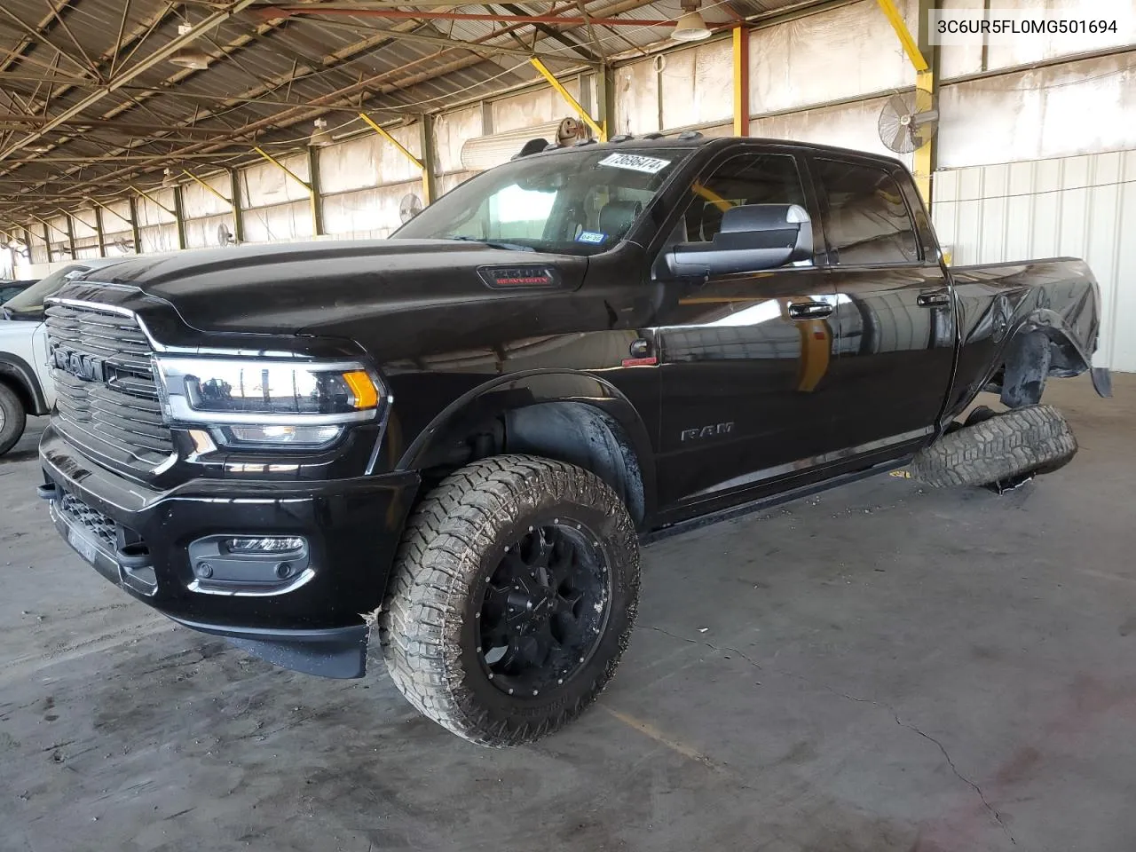 2021 Ram 2500 Laramie VIN: 3C6UR5FL0MG501694 Lot: 73696474