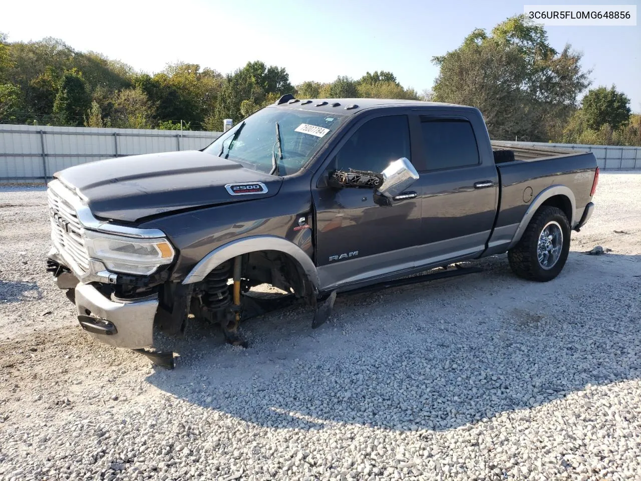 2021 Ram 2500 Laramie VIN: 3C6UR5FL0MG648856 Lot: 75007784