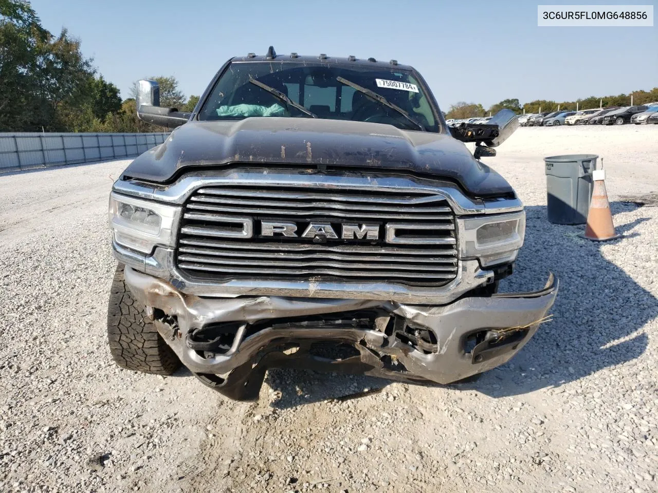 2021 Ram 2500 Laramie VIN: 3C6UR5FL0MG648856 Lot: 75007784