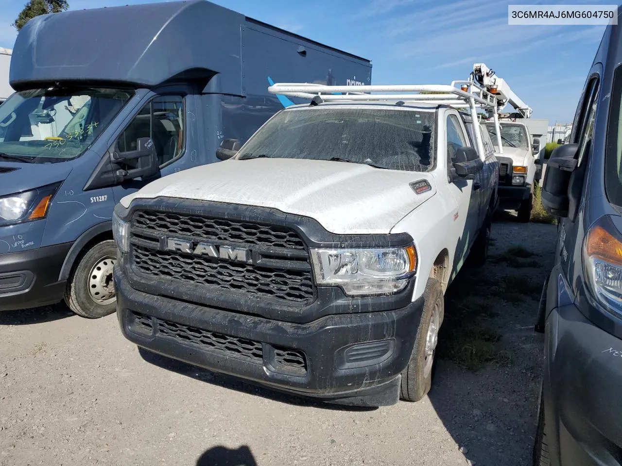 2021 Ram 2500 Tradesman VIN: 3C6MR4AJ6MG604750 Lot: 75214664