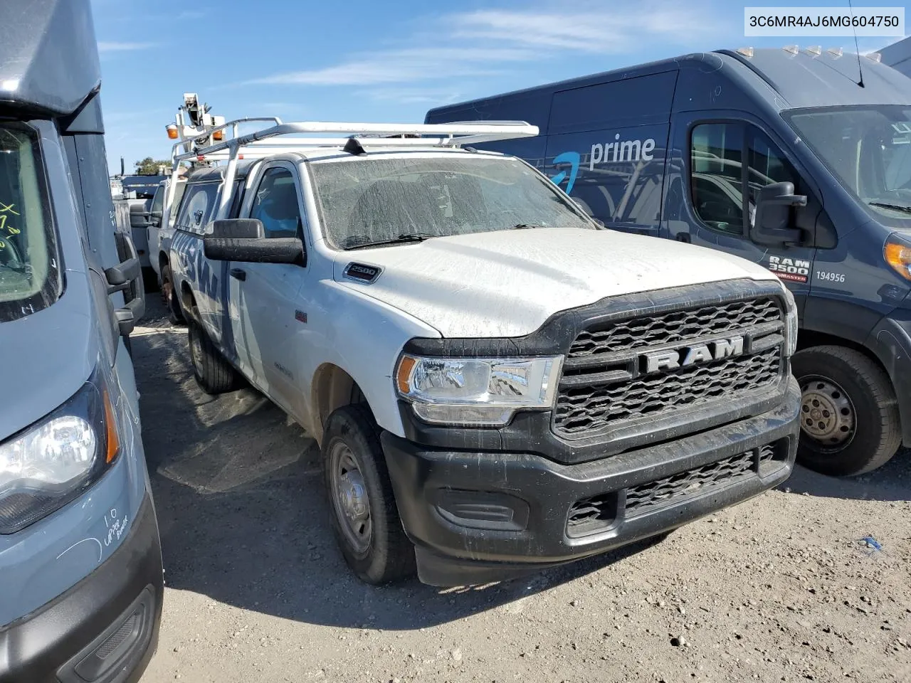 2021 Ram 2500 Tradesman VIN: 3C6MR4AJ6MG604750 Lot: 75214664