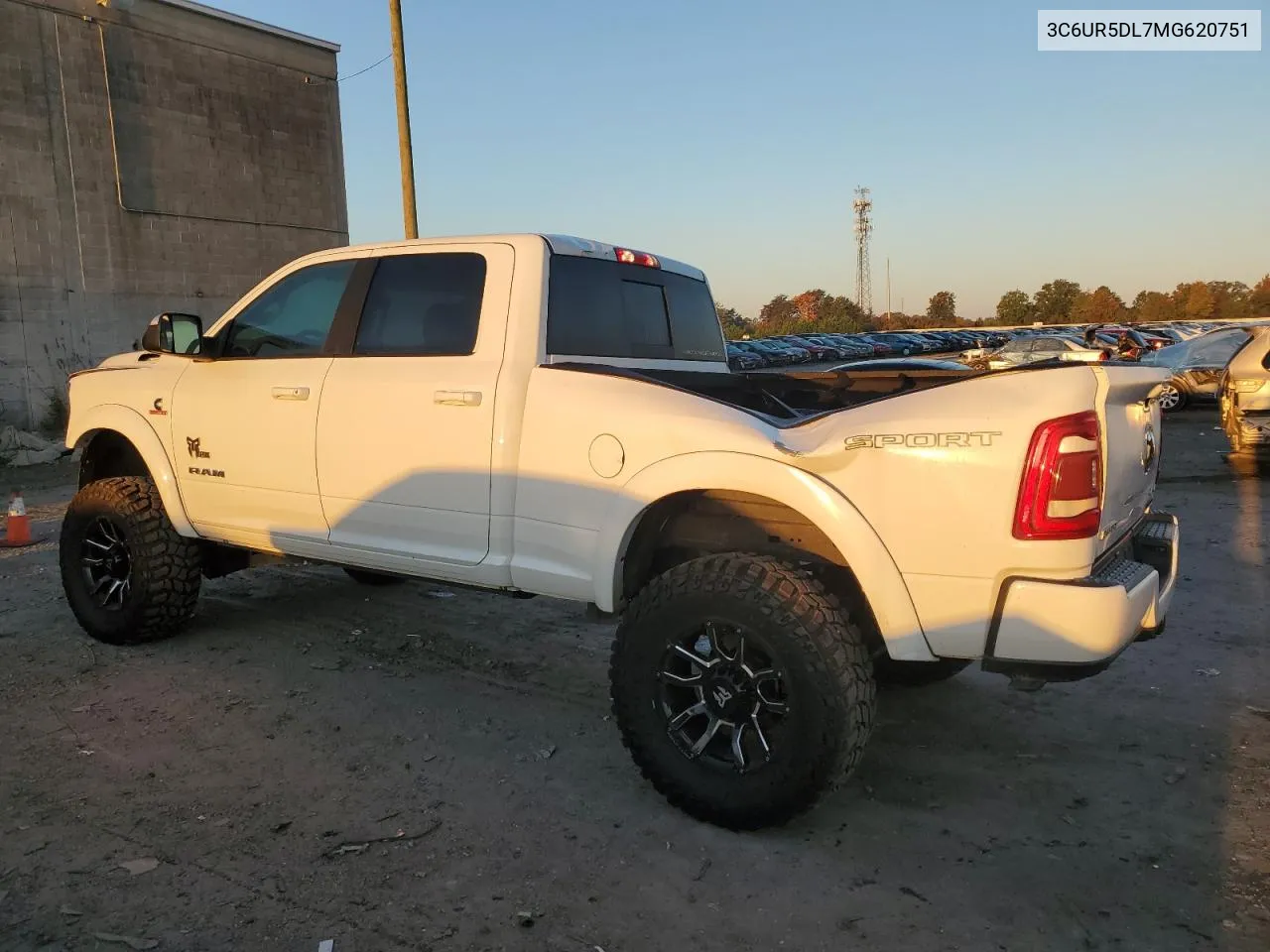 2021 Ram 2500 Big Horn VIN: 3C6UR5DL7MG620751 Lot: 76126844