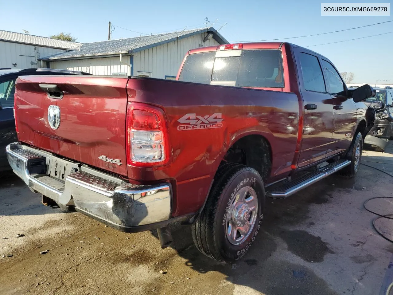 2021 Ram 2500 Tradesman VIN: 3C6UR5CJXMG669278 Lot: 76561394