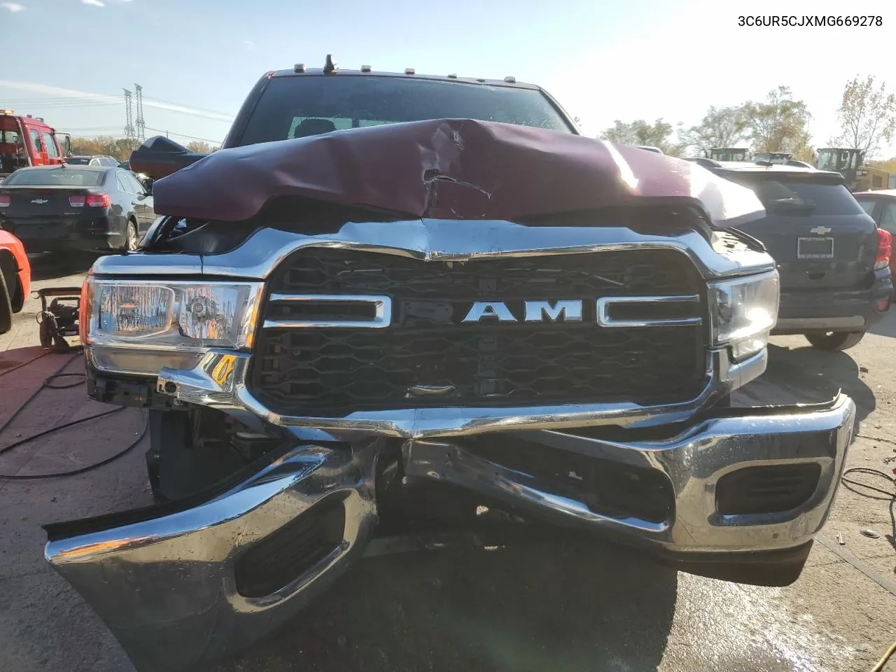 2021 Ram 2500 Tradesman VIN: 3C6UR5CJXMG669278 Lot: 76561394