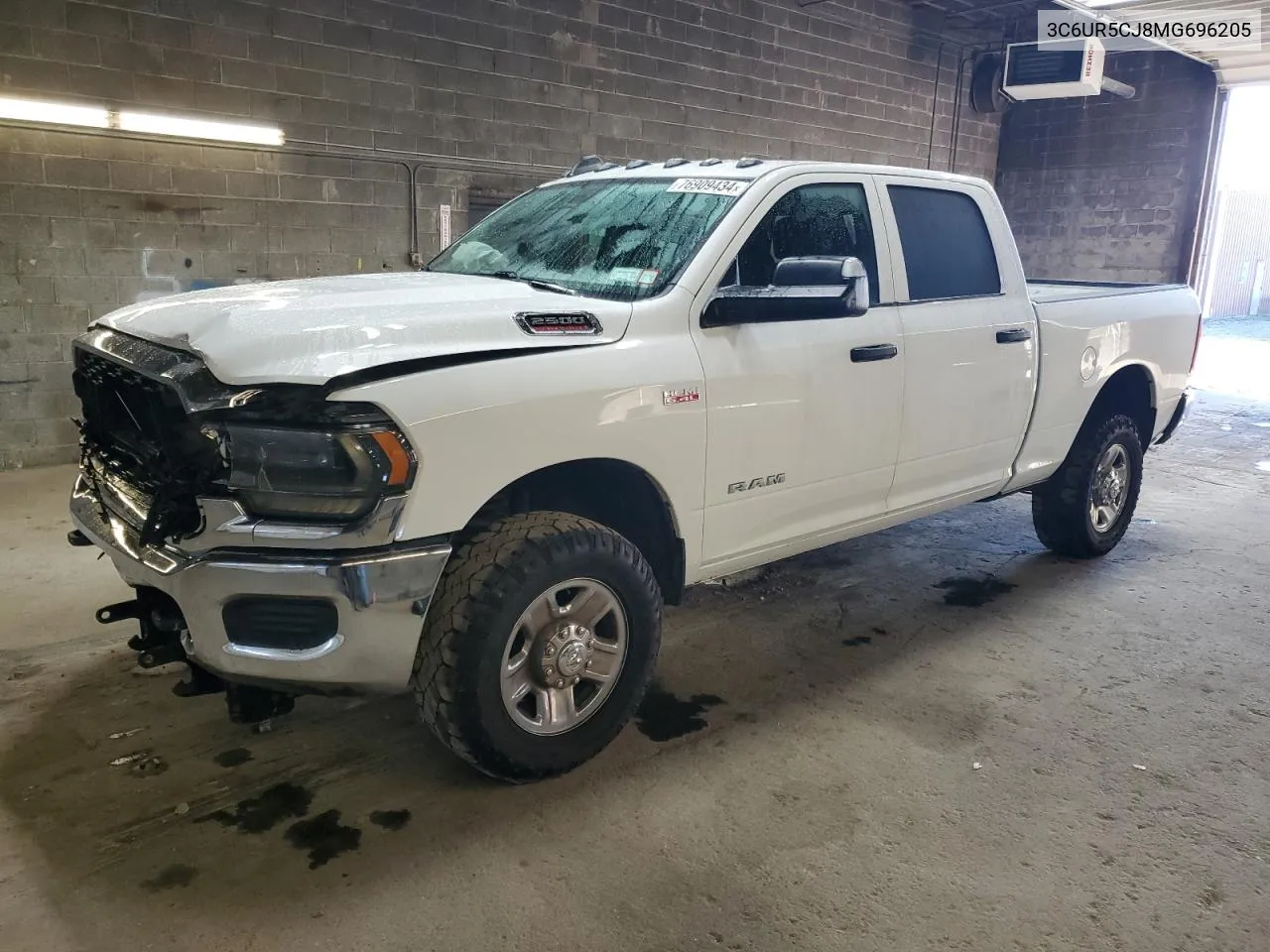 2021 Ram 2500 Tradesman VIN: 3C6UR5CJ8MG696205 Lot: 76909434