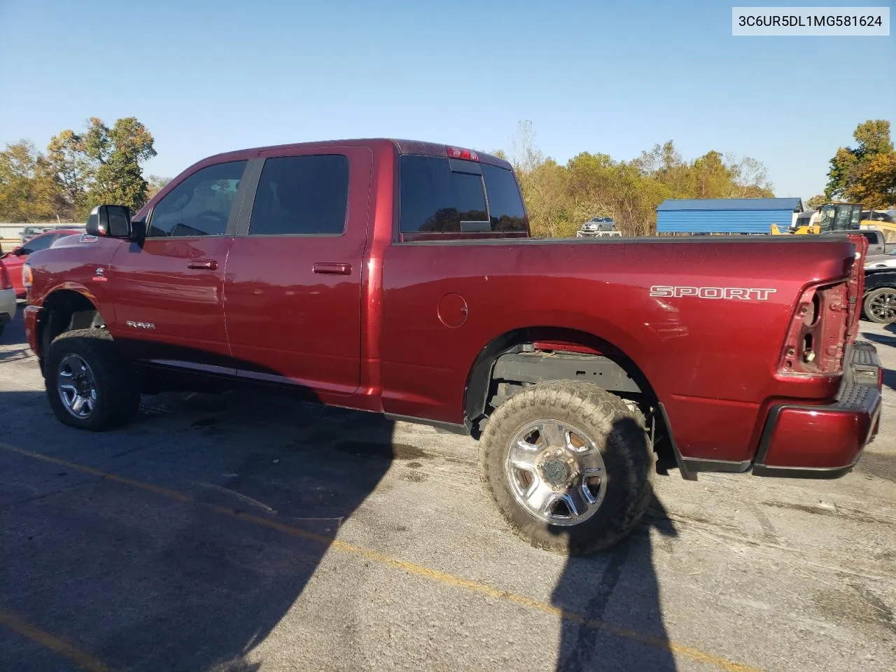 2021 Ram 2500 Big Horn VIN: 3C6UR5DL1MG581624 Lot: 76994604