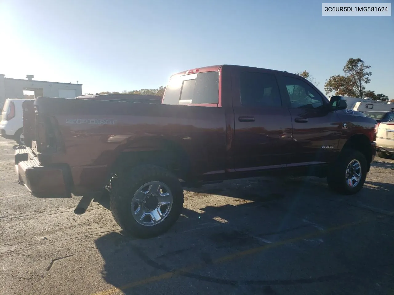 2021 Ram 2500 Big Horn VIN: 3C6UR5DL1MG581624 Lot: 76994604