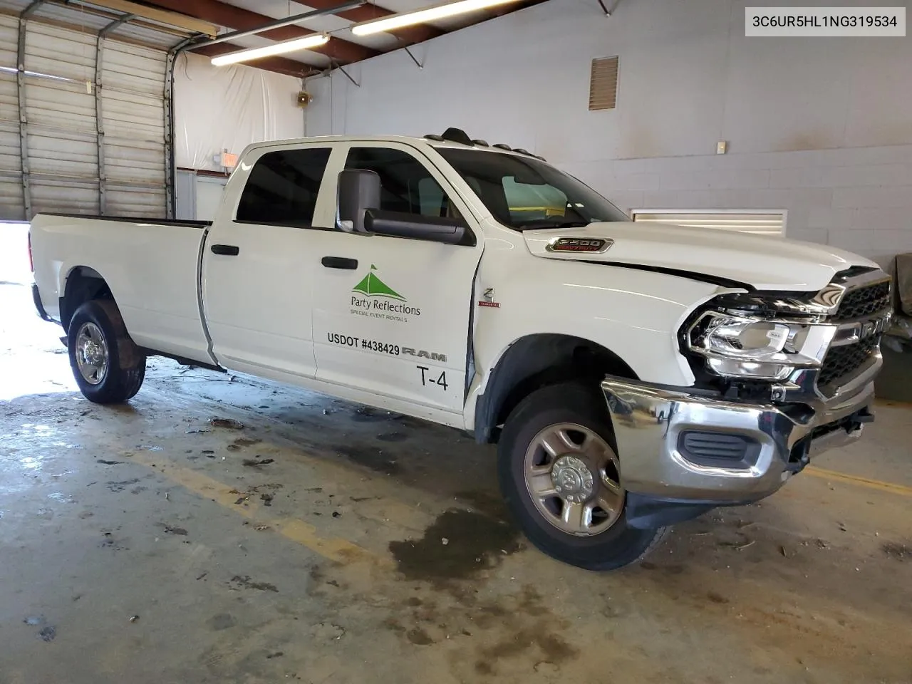 2022 Ram 2500 Tradesman VIN: 3C6UR5HL1NG319534 Lot: 38372404