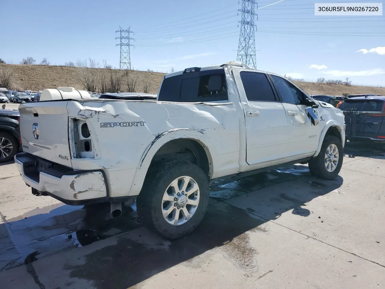 2022 Ram 2500 Laramie VIN: 3C6UR5FL9NG267220 Lot: 47003564