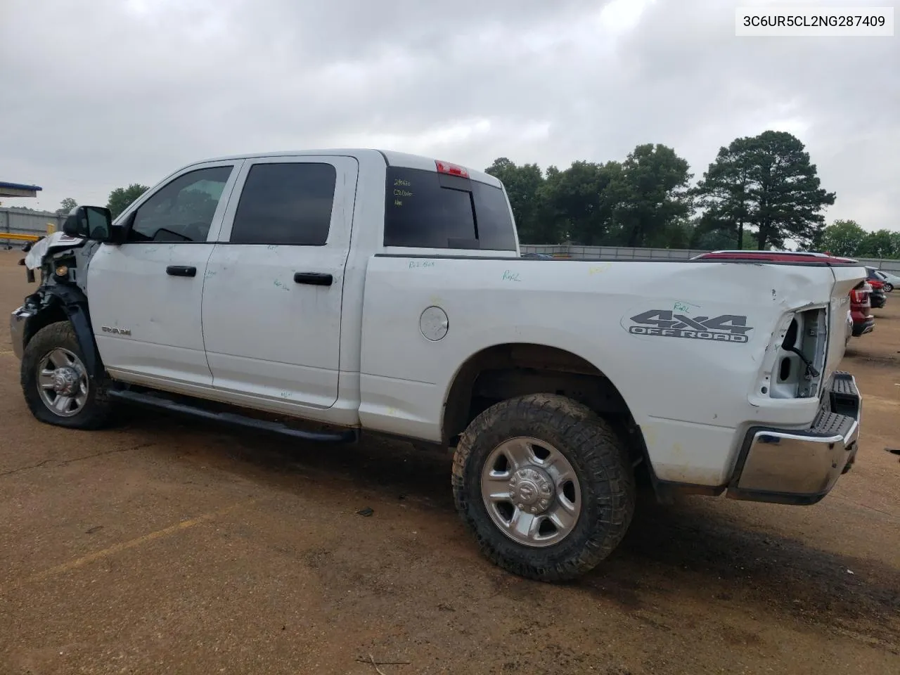 2022 Ram 2500 Tradesman VIN: 3C6UR5CL2NG287409 Lot: 52007134