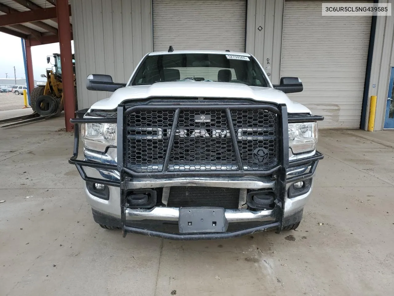 2022 Ram 2500 Tradesman VIN: 3C6UR5CL5NG439585 Lot: 52759344