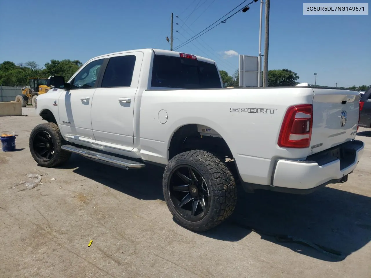 2022 Ram 2500 Big Horn/Lone Star VIN: 3C6UR5DL7NG149671 Lot: 54357974