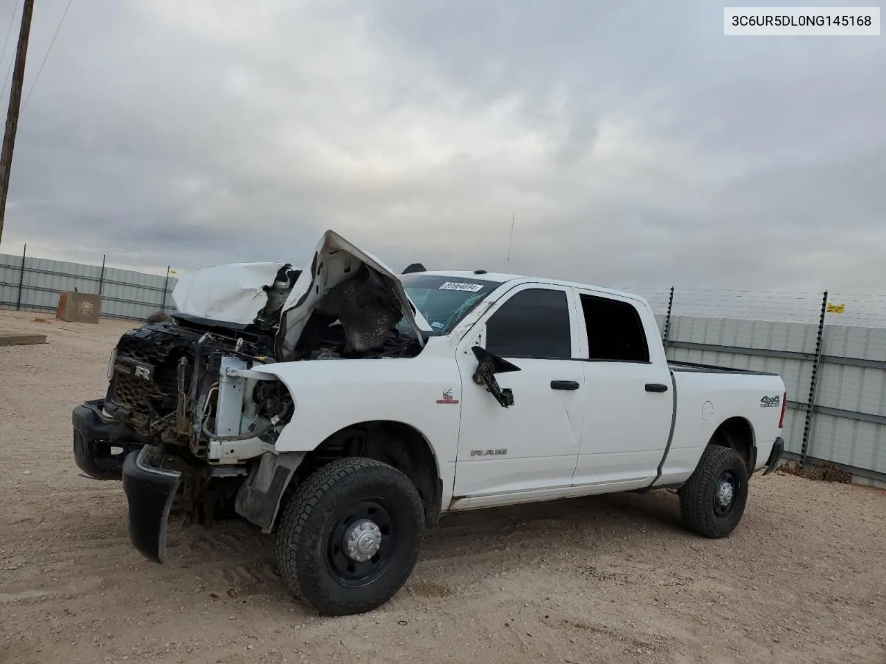 2022 Ram 2500 Big Horn/Lone Star VIN: 3C6UR5DL0NG145168 Lot: 59964694