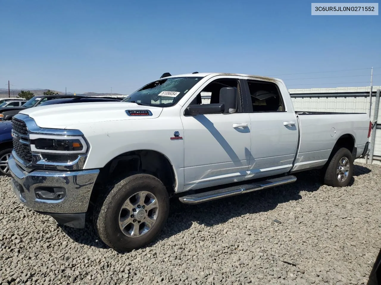 2022 Ram 2500 Big Horn/Lone Star VIN: 3C6UR5JL0NG271552 Lot: 61086084