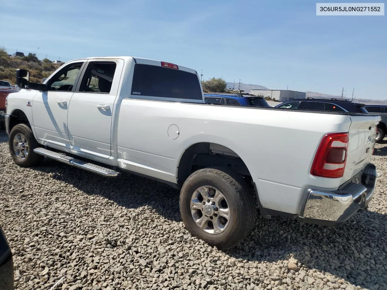 2022 Ram 2500 Big Horn/Lone Star VIN: 3C6UR5JL0NG271552 Lot: 61086084