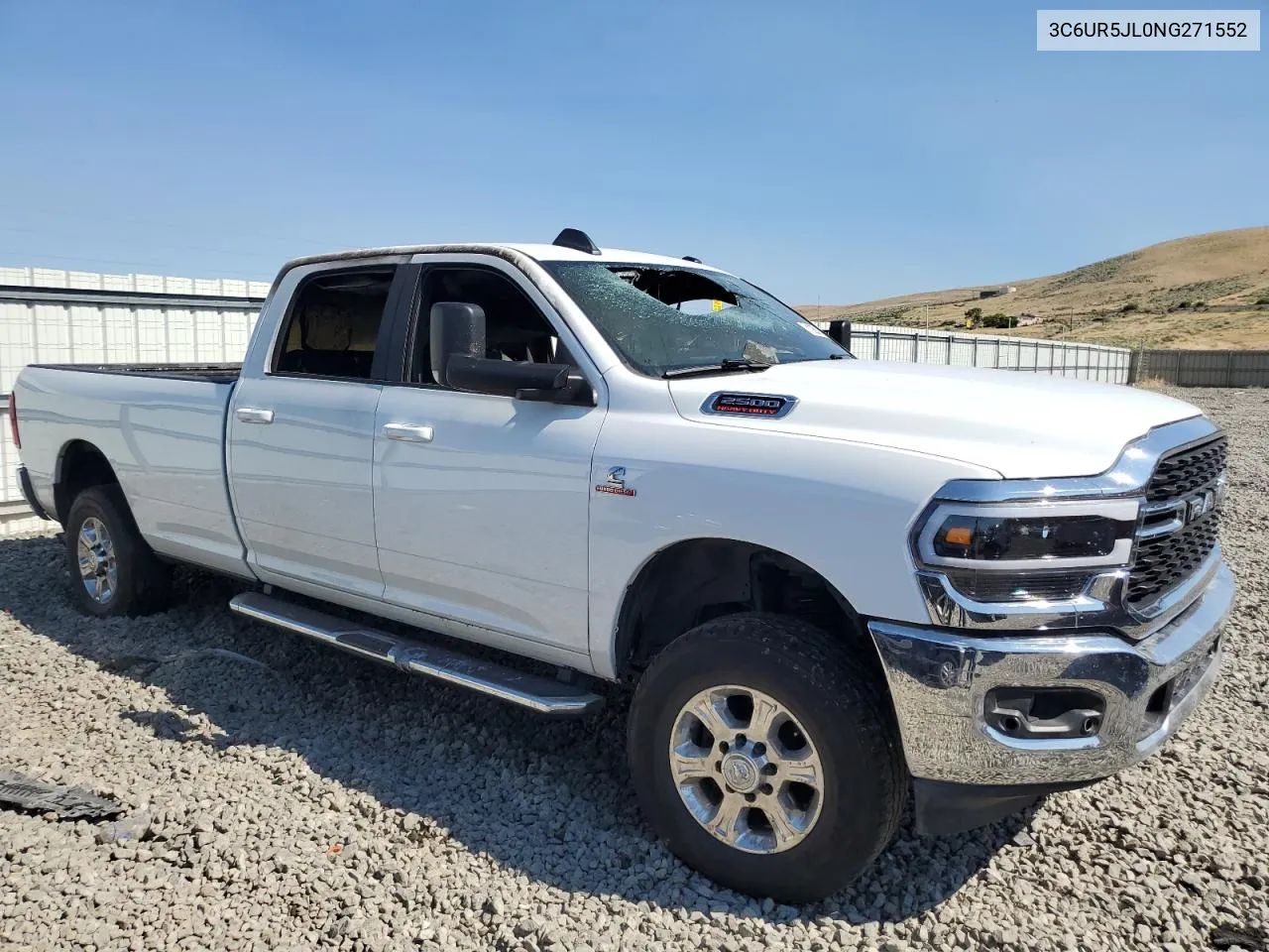 2022 Ram 2500 Big Horn/Lone Star VIN: 3C6UR5JL0NG271552 Lot: 61086084