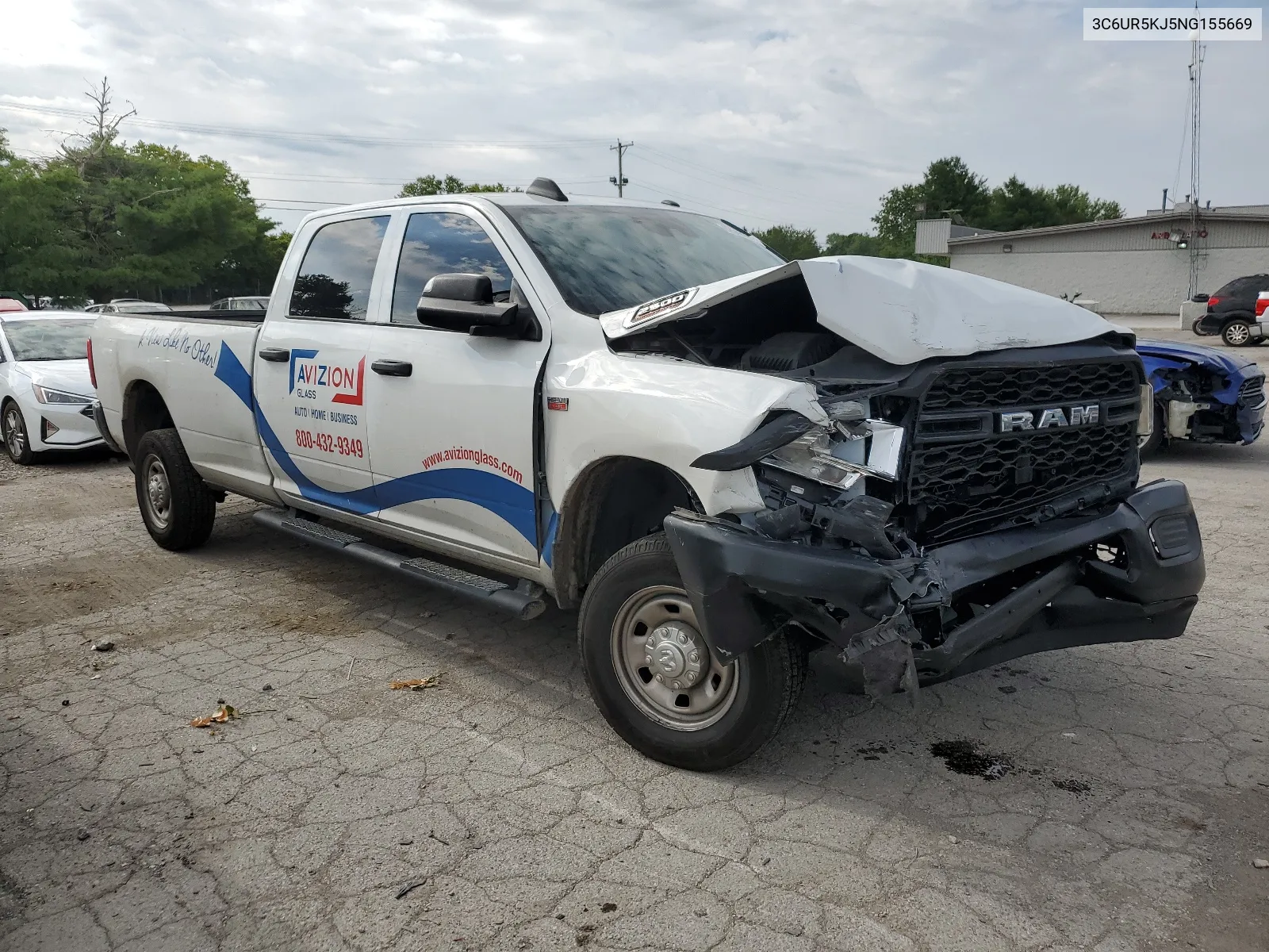 2022 Ram 2500 Laramie VIN: 3C6UR5KJ5NG155669 Lot: 62548754