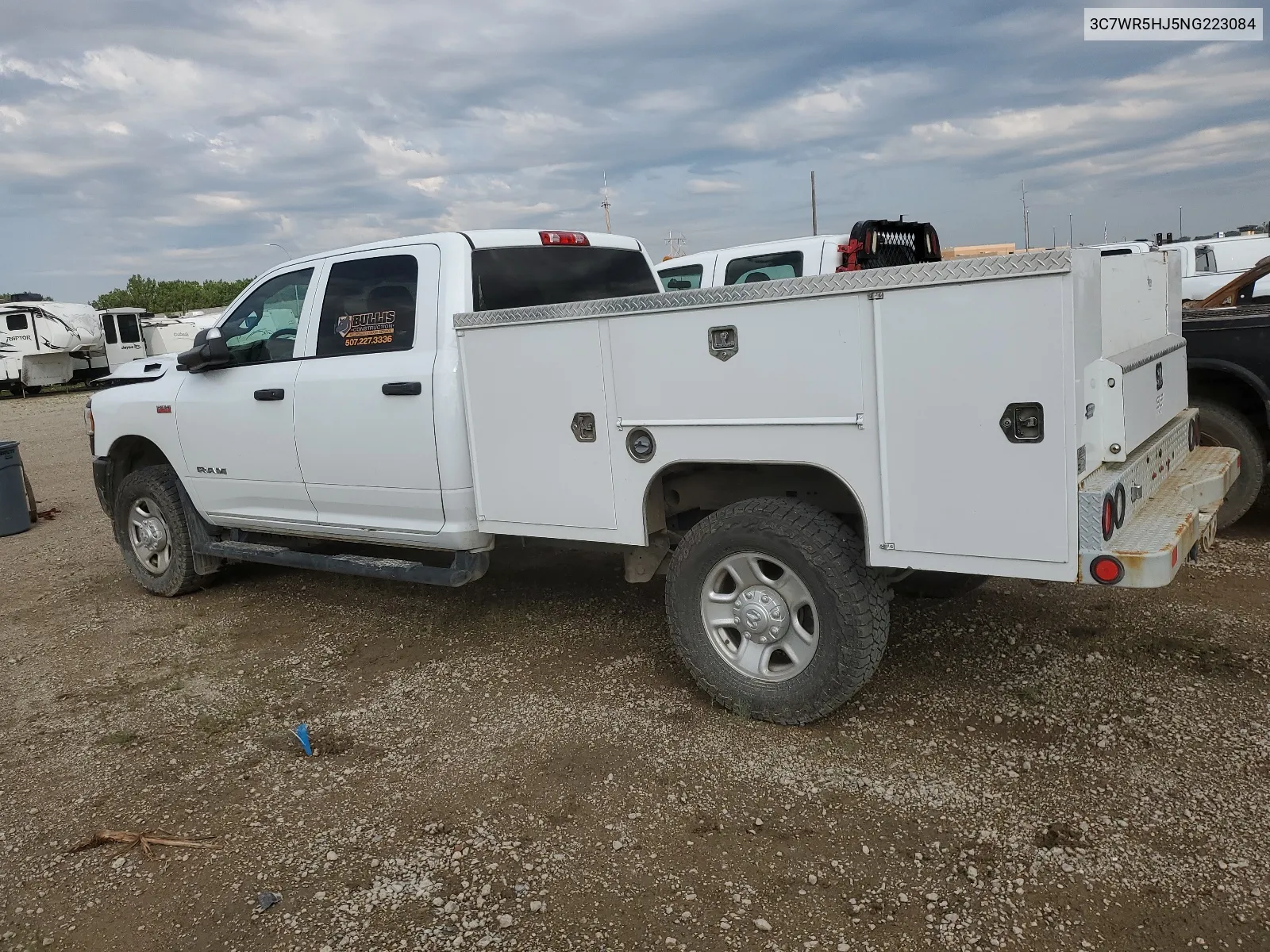 2022 Ram 2500 Tradesman VIN: 3C7WR5HJ5NG223084 Lot: 63596404