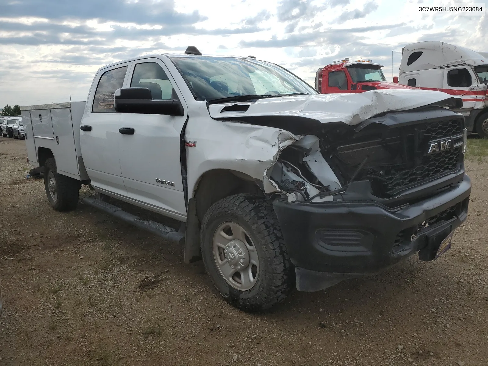 2022 Ram 2500 Tradesman VIN: 3C7WR5HJ5NG223084 Lot: 63596404