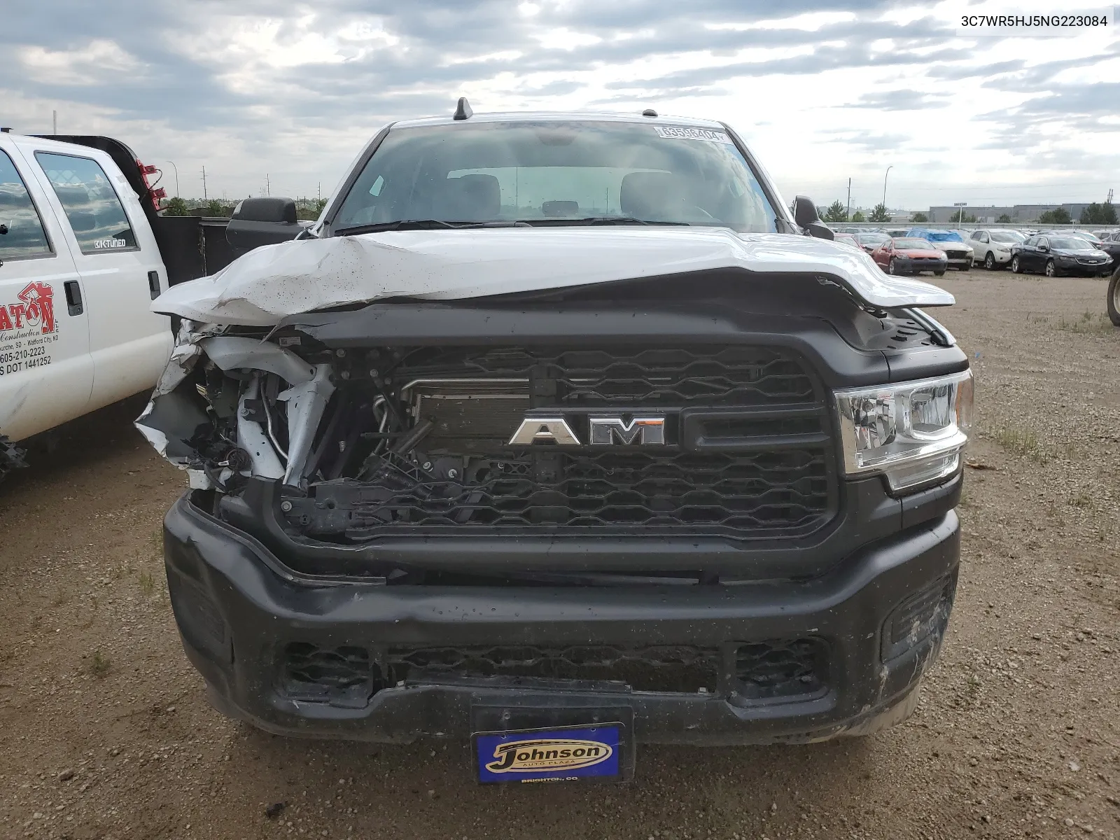 2022 Ram 2500 Tradesman VIN: 3C7WR5HJ5NG223084 Lot: 63596404